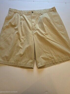 PING Golf Shorts Khaki Pleated Men's Size 40 Good Condition